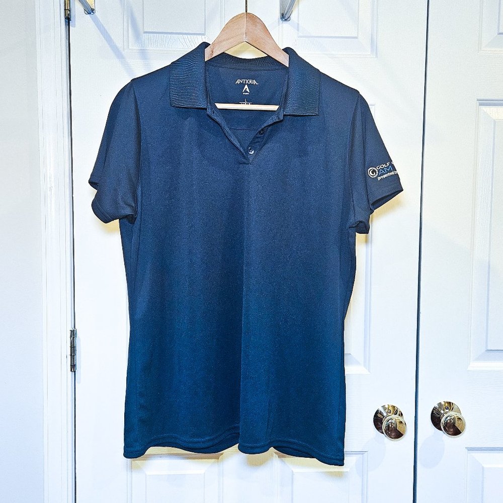 Navy Antigua Golf Channel Am Tour Women's Large Short Sleeve in Great Condition